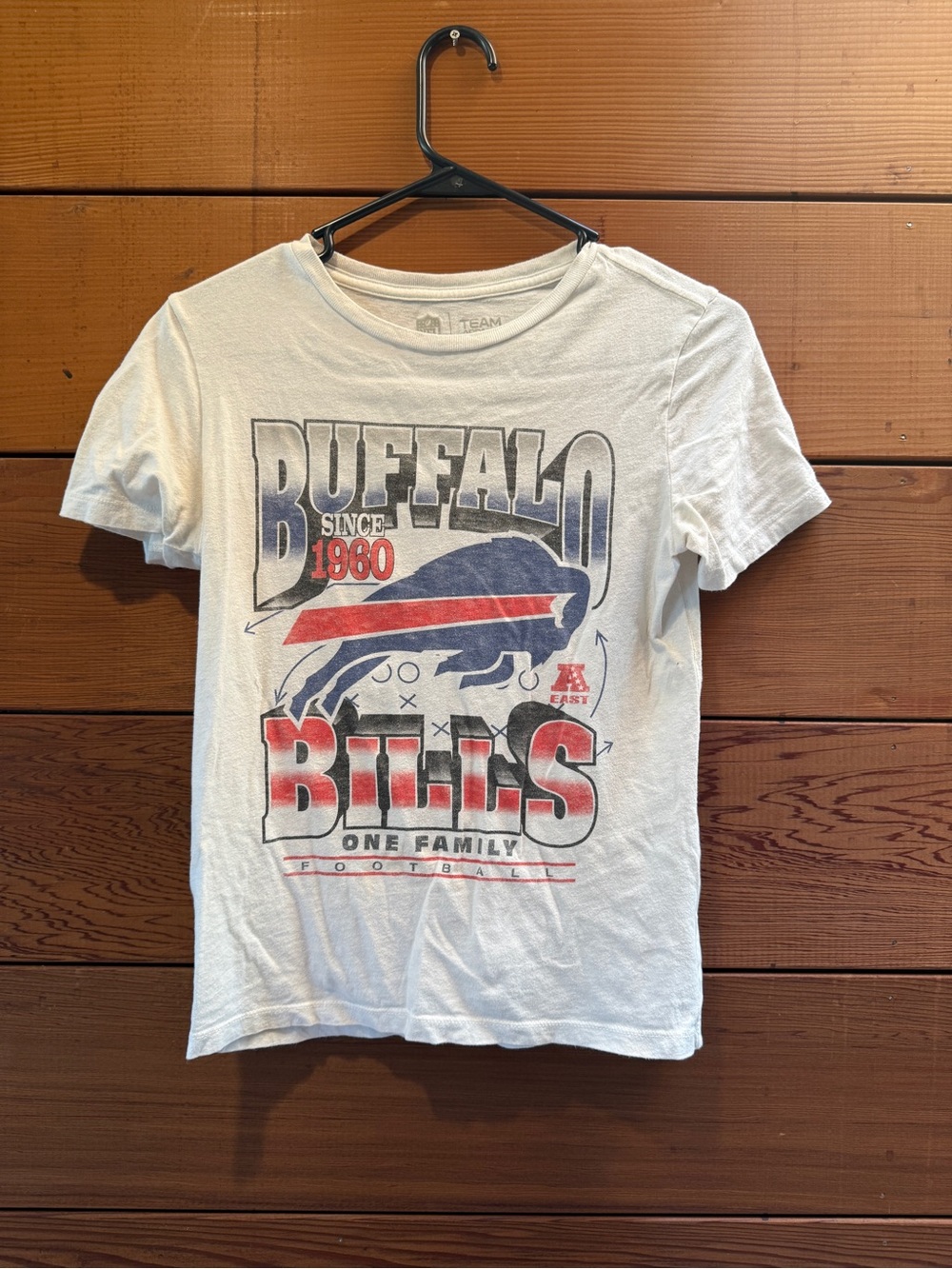 NFL Buffalo Bills White Red & Blue Kids Short Sleeve Tee